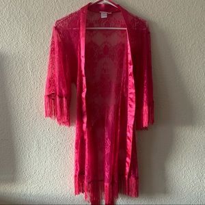 Lace & Fringe Robe